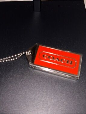 COACH Vintage Perfume Compact Metal Hangtag Charm
